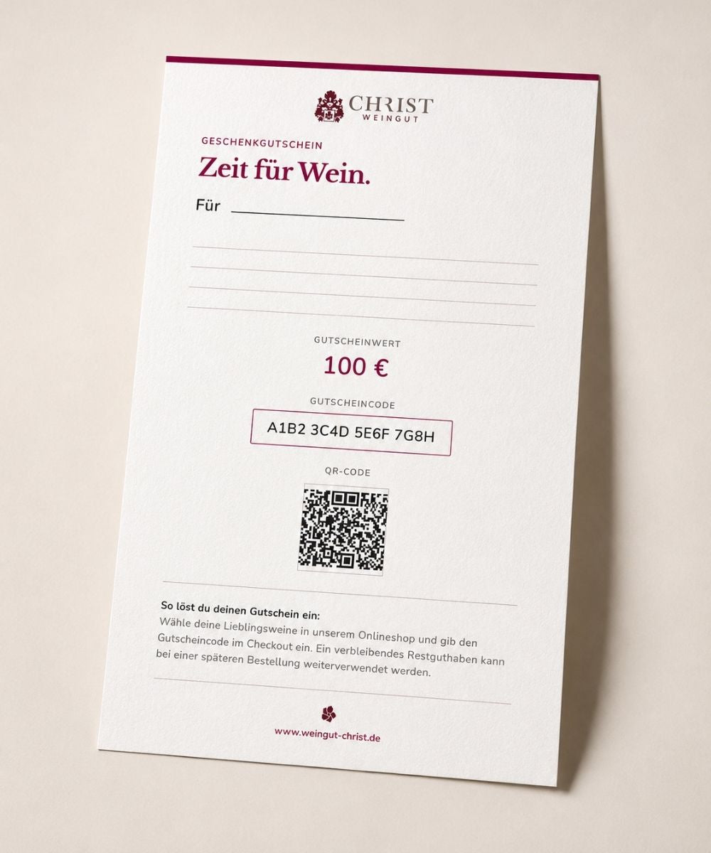 Geschenkgutschein zum Ausdrucken